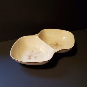 Winfield China Passion Flower Divided Serving Dish